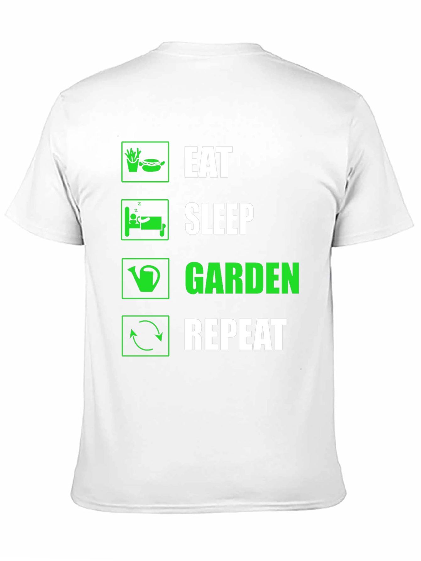 Eat Sleep Garden Repeat Graphic T-Shirt