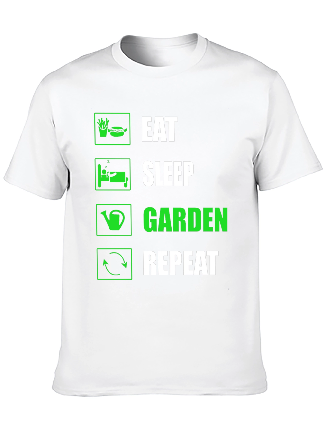 Eat Sleep Garden Repeat Graphic T-Shirt
