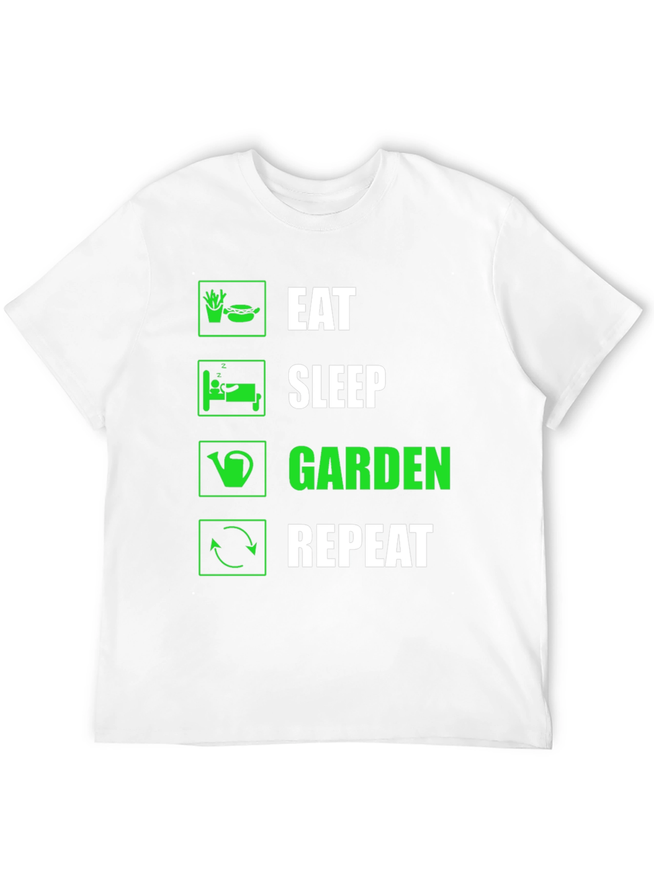 Eat Sleep Garden Repeat Graphic T-Shirt