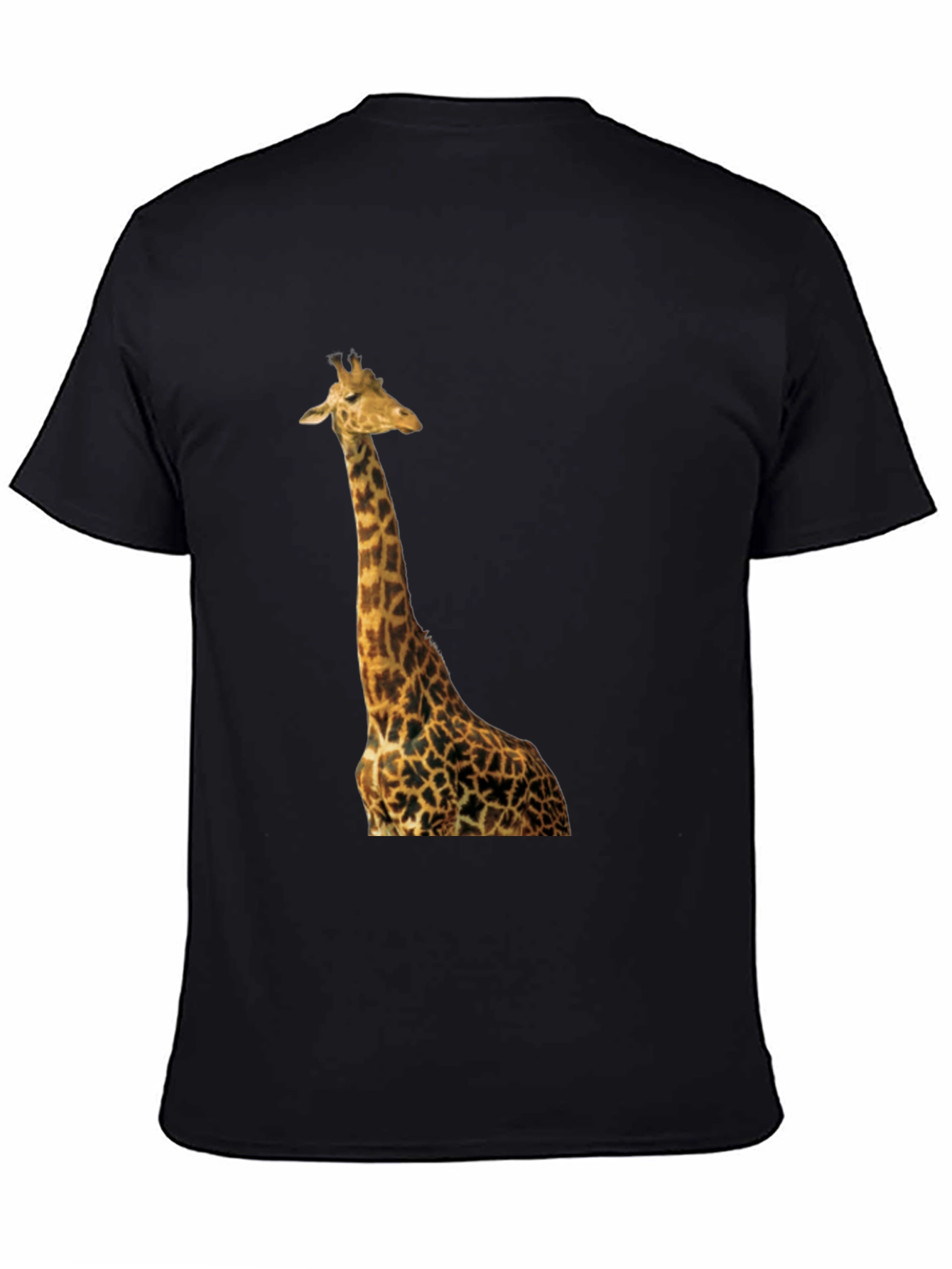 Giraffe T-Shirt - Black Cotton Tee