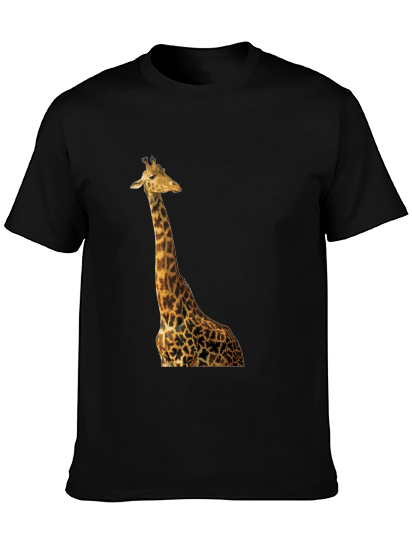 Giraffe T-Shirt - Black Cotton Tee