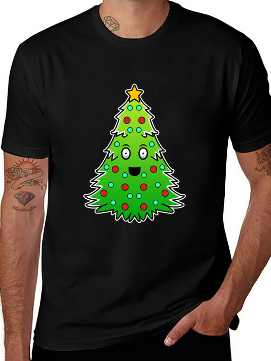Funny Christmas Tree Graphic Tee - Holiday Cheer