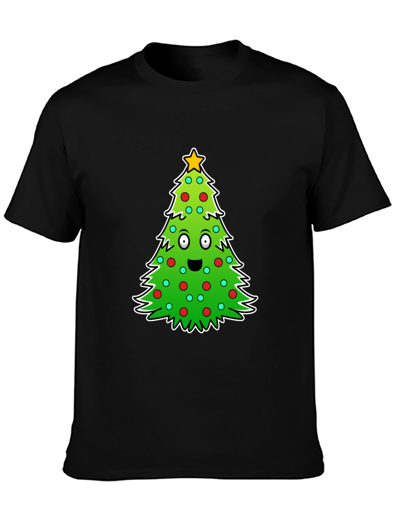 Funny Christmas Tree Graphic Tee - Holiday Cheer