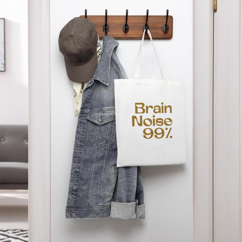 Brain Noise: 99% – Minimalist Anxiety Humor