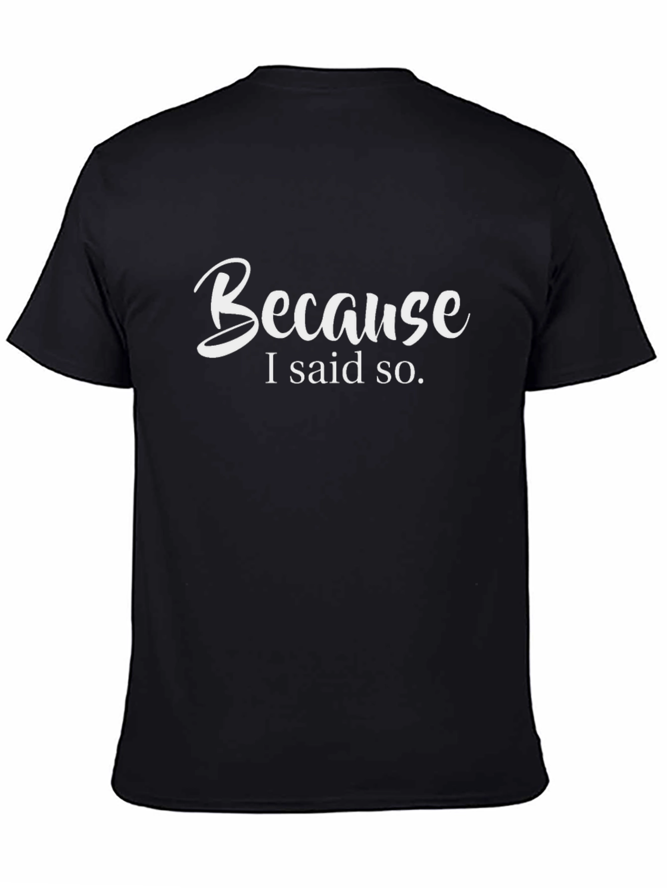 Because I Said So. Graphic Tee - Black