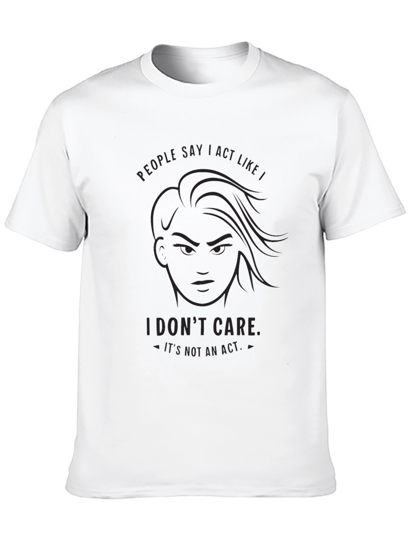 I Dont Care Graphic Tee - Bold Statement T-Shirt