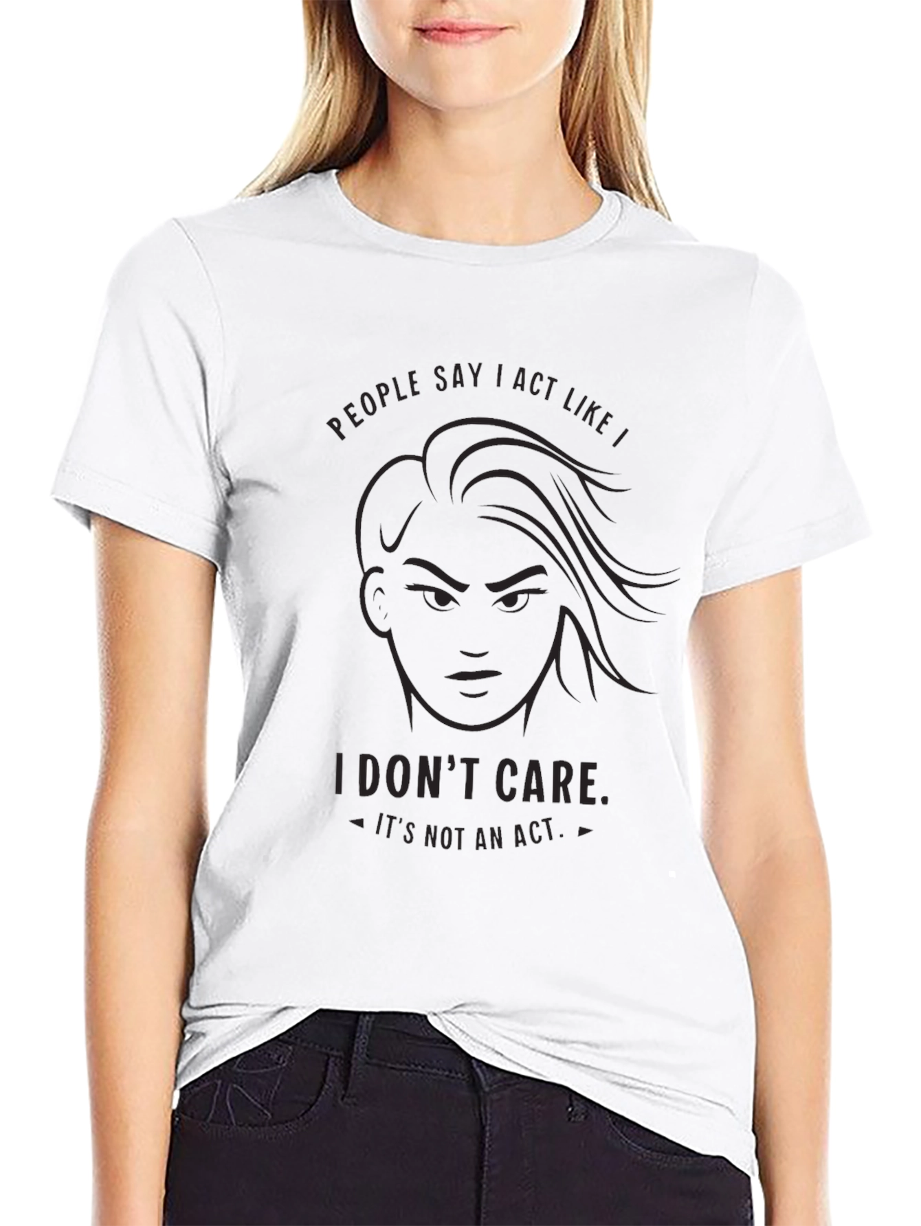 I Dont Care Graphic Tee - Bold Statement T-Shirt