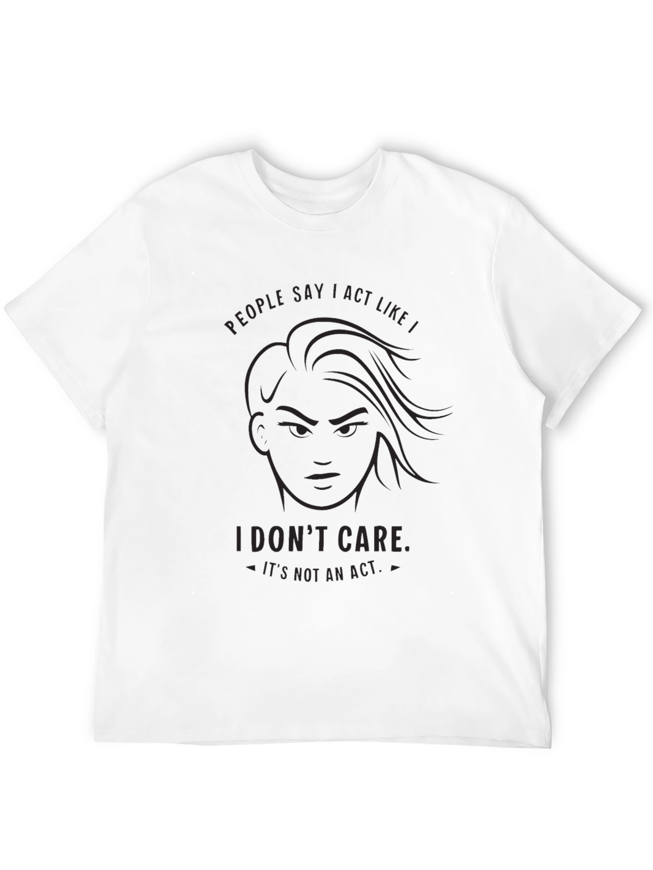 I Dont Care Graphic Tee - Bold Statement T-Shirt