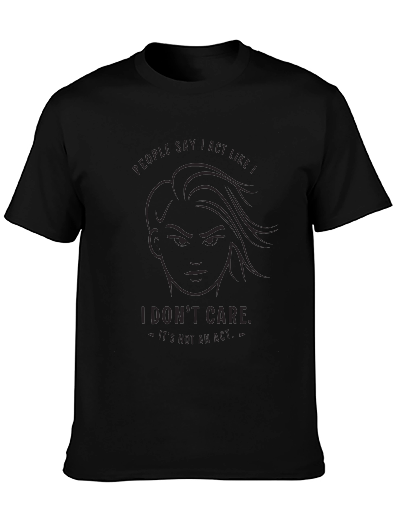 I Dont Care Graphic Tee - Bold Statement T-Shirt