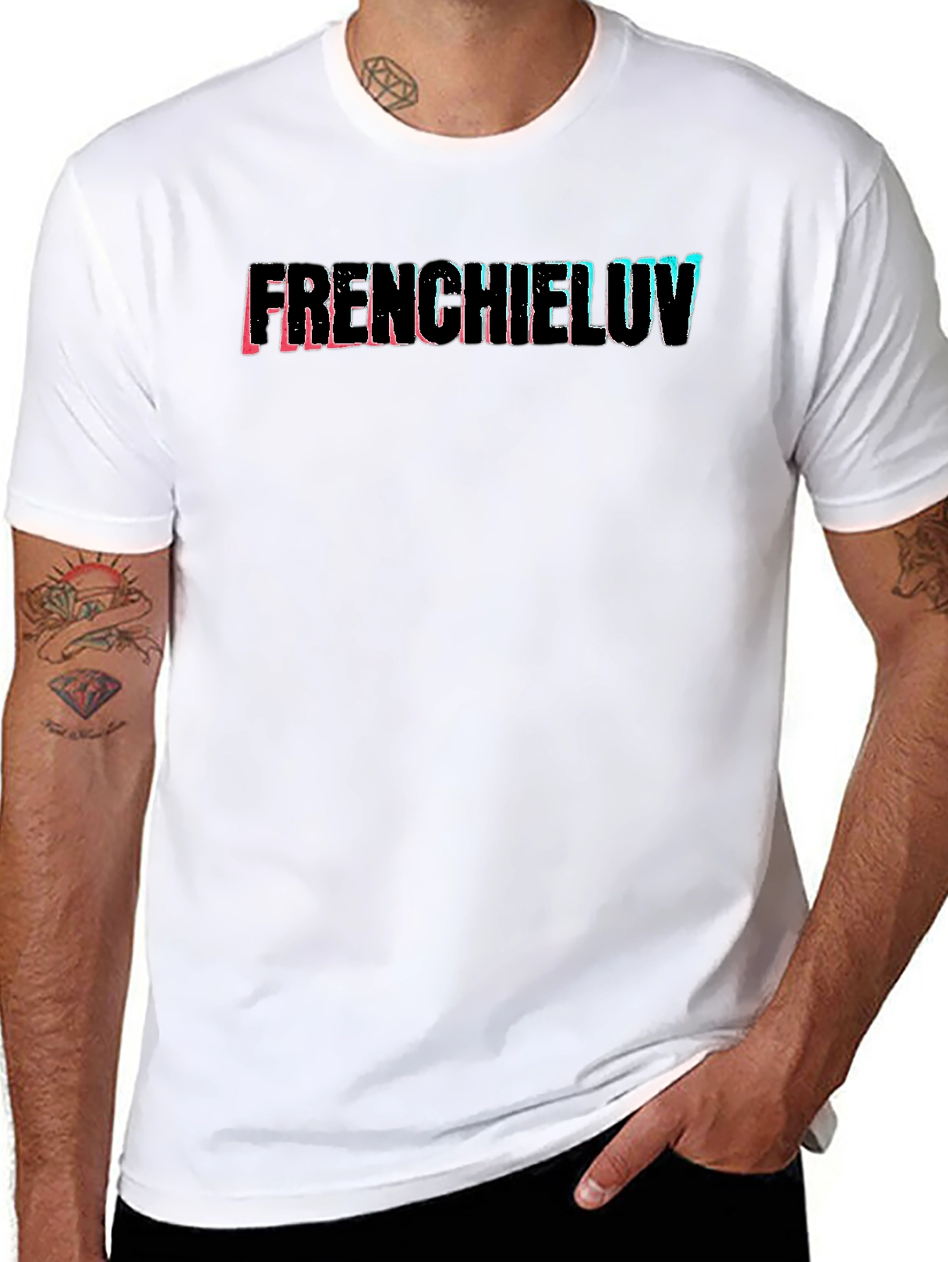 Frenchie Luv Graphic Tee - Black