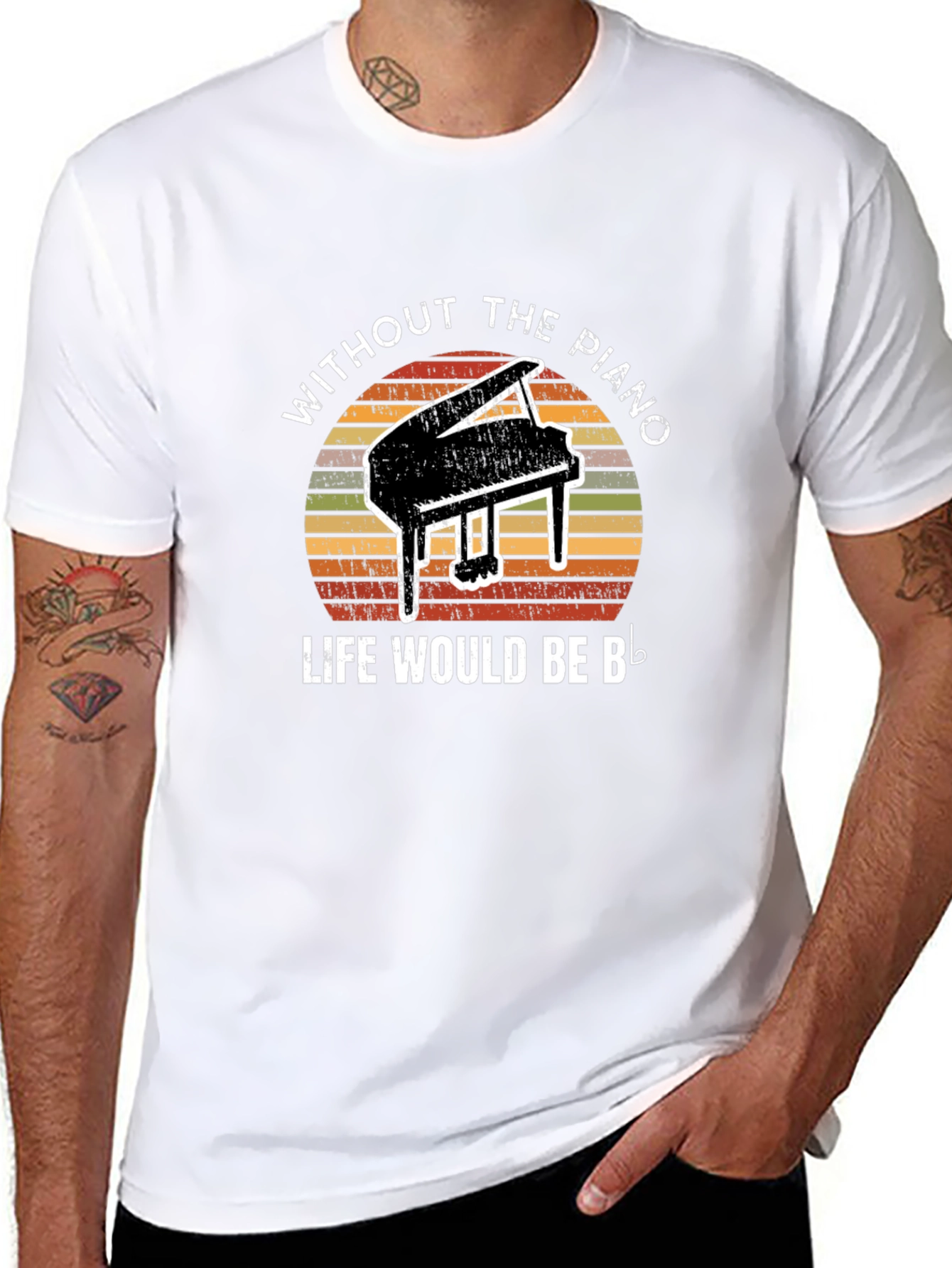 Piano Lover Graphic T-Shirt