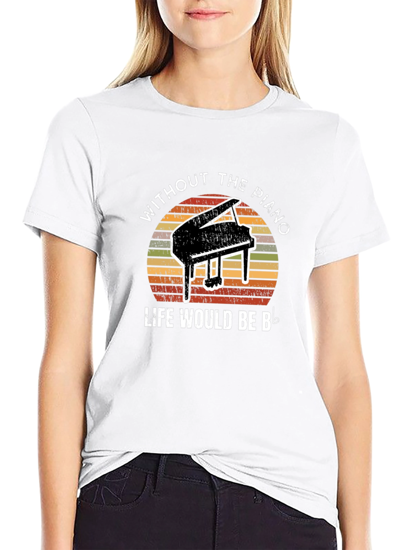 Piano Lover Graphic T-Shirt