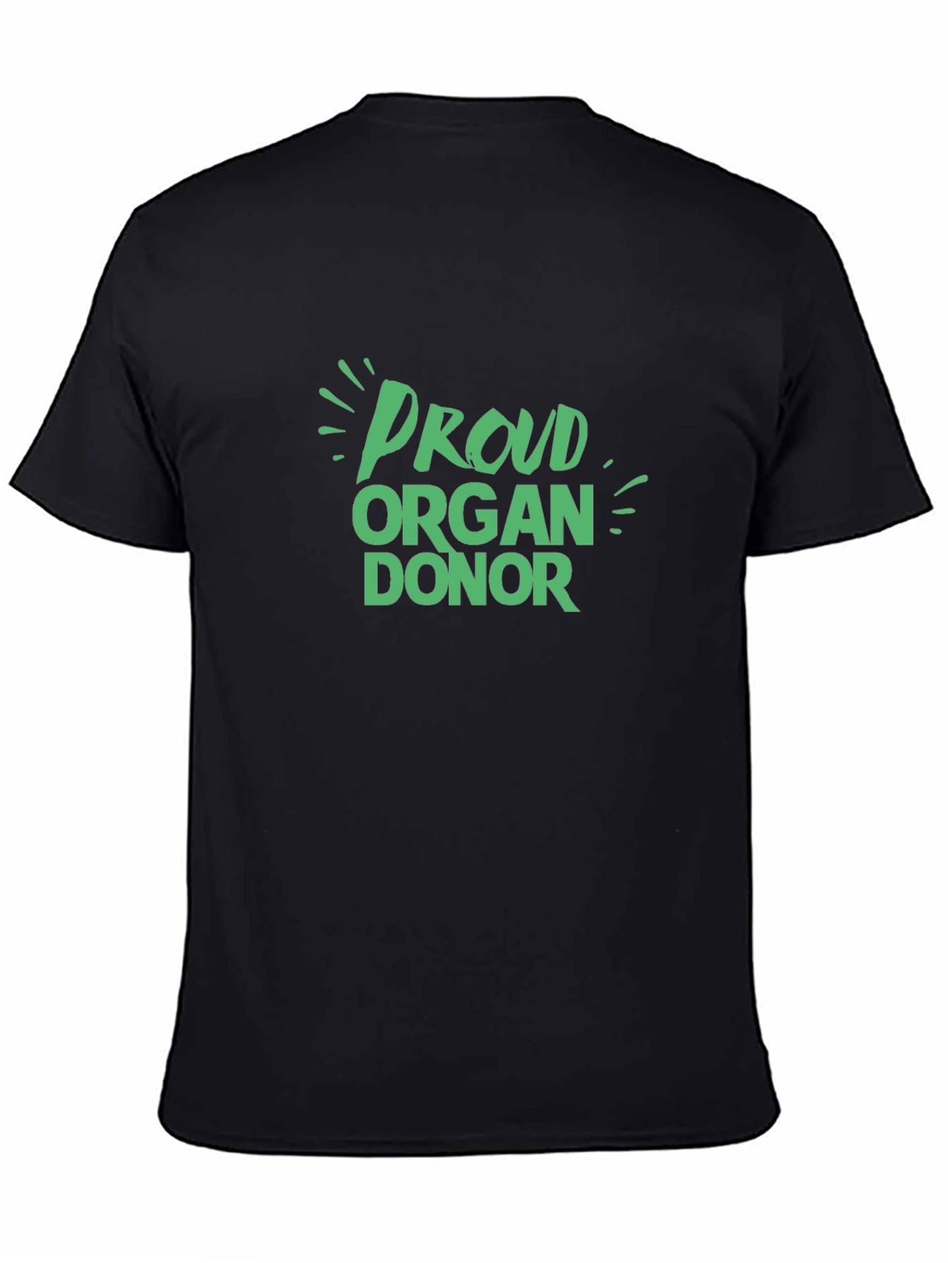 Proud Organ Donor Black T-Shirt
