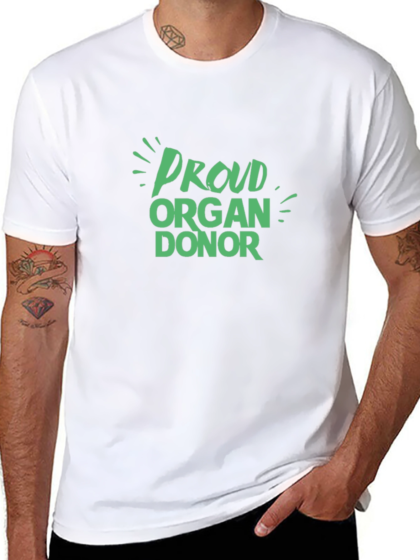Proud Organ Donor Black T-Shirt