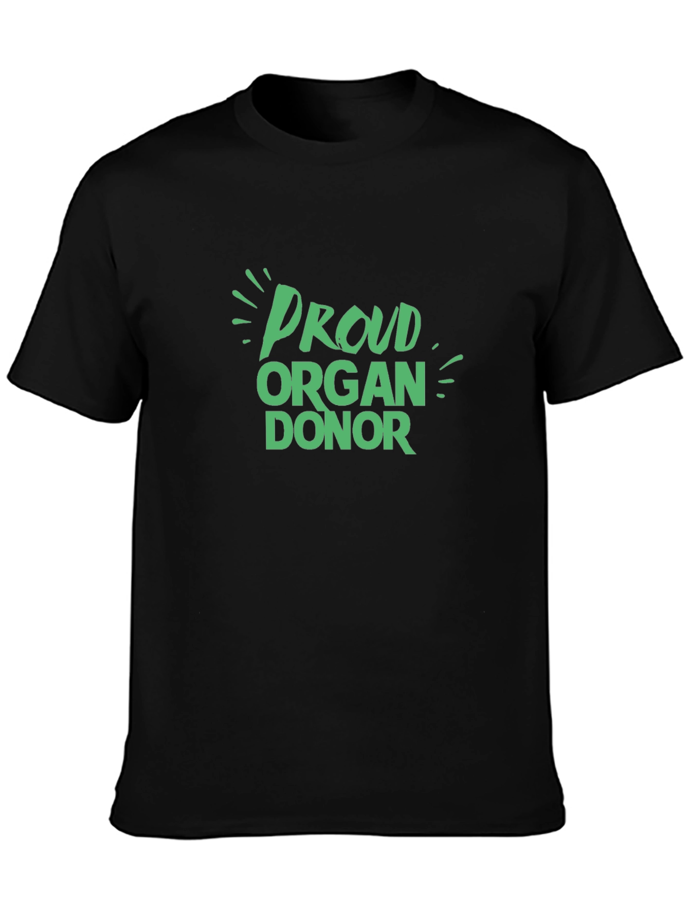Proud Organ Donor Black T-Shirt