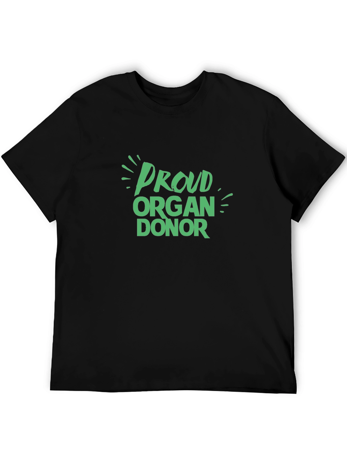 Proud Organ Donor Black T-Shirt