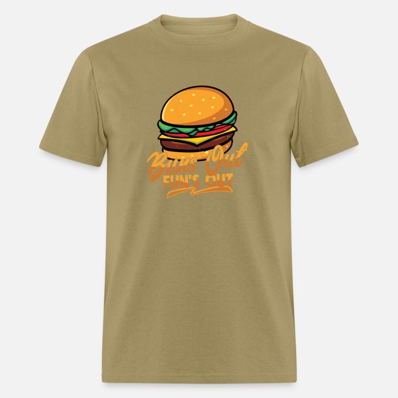 Buns Out Fun's Out Hamburger Food Meat Buns