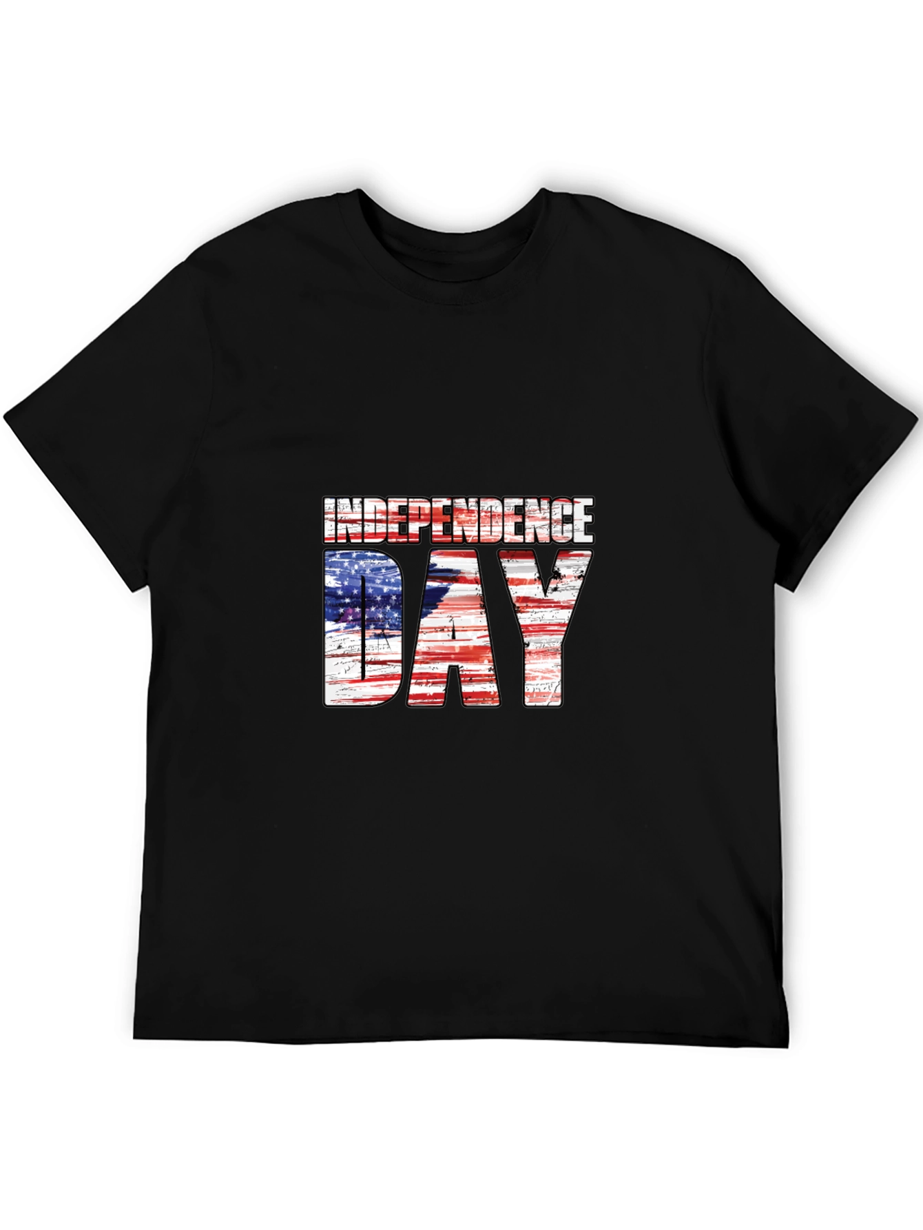 Independence Day American Flag Graphic T-Shirt