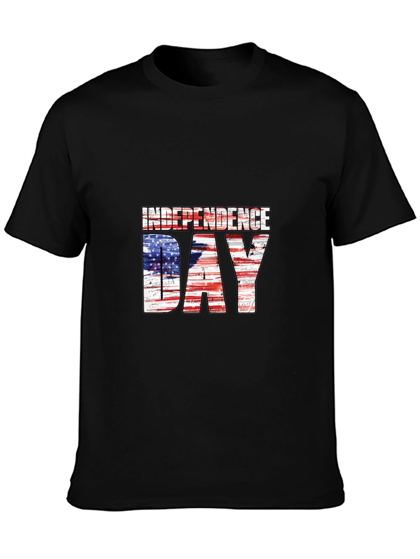 Independence Day American Flag Graphic T-Shirt