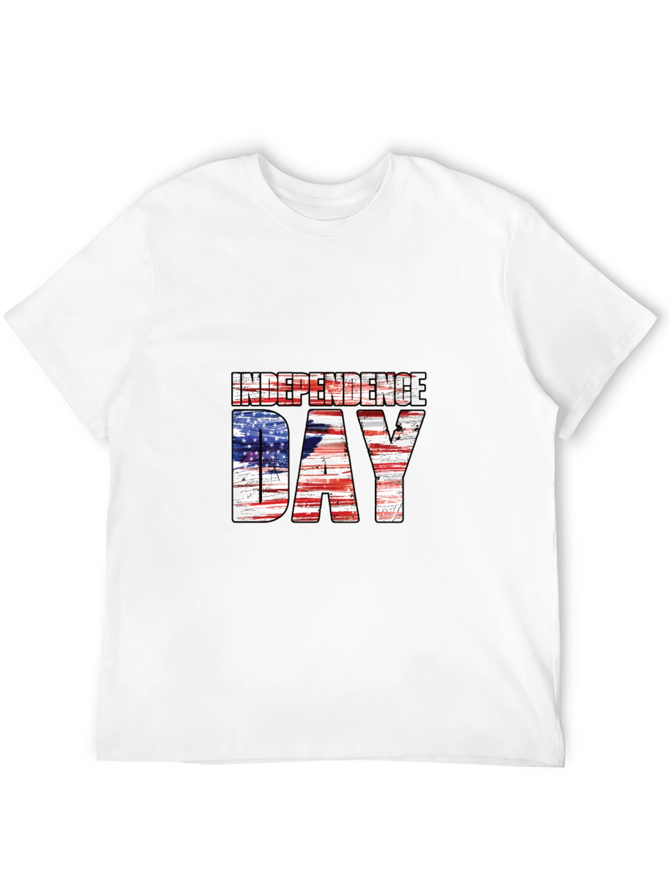Independence Day American Flag Graphic T-Shirt