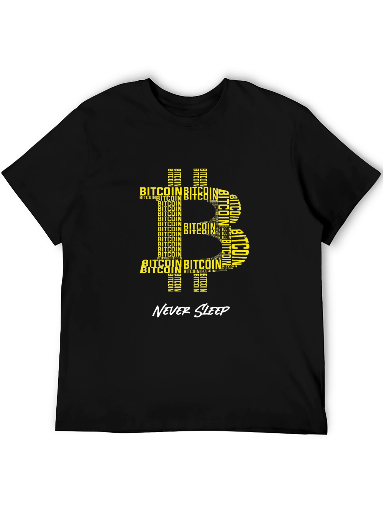 Bitcoin Crypto T-Shirt - Never Sleep