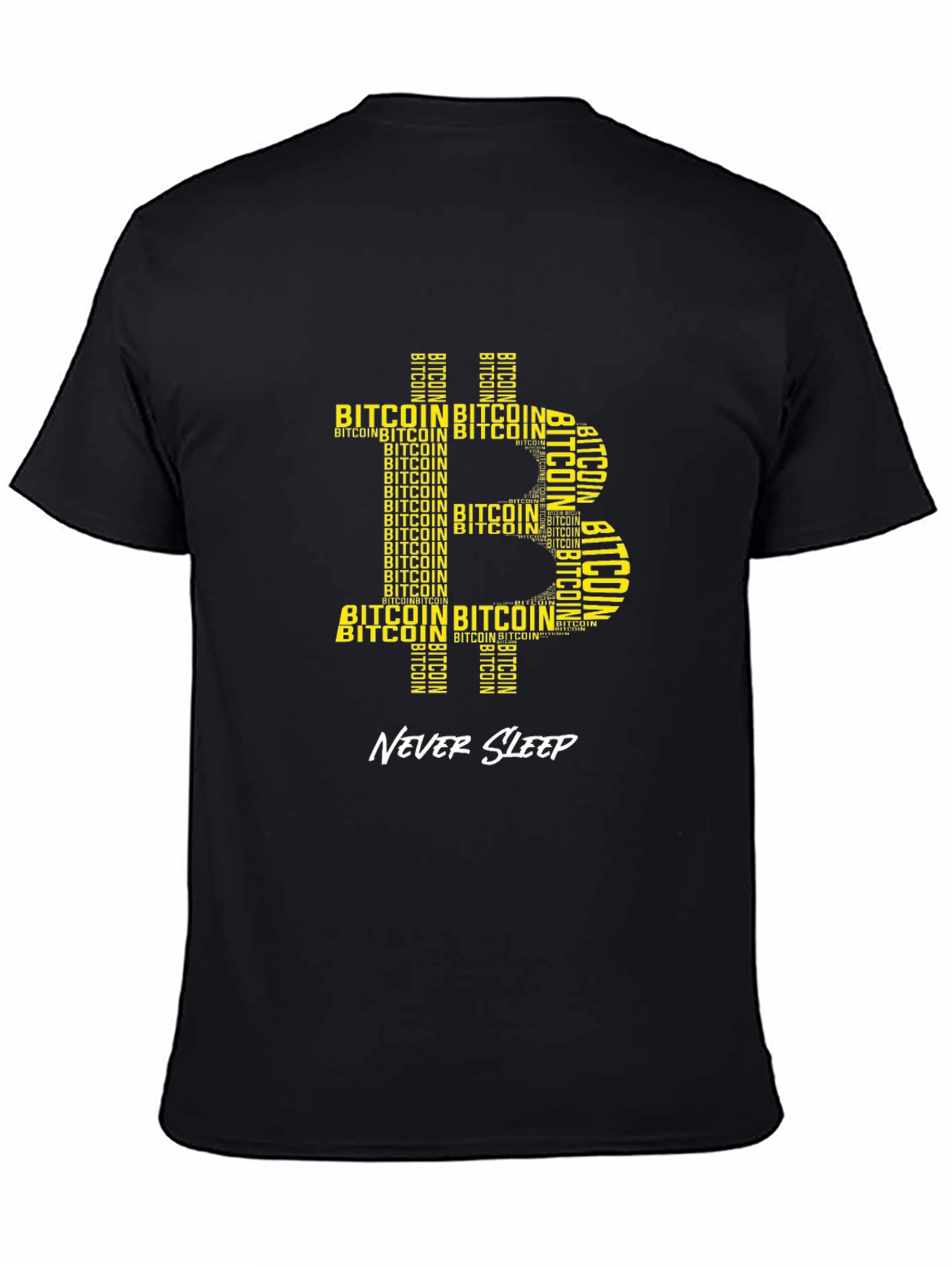 Bitcoin Crypto T-Shirt - Never Sleep