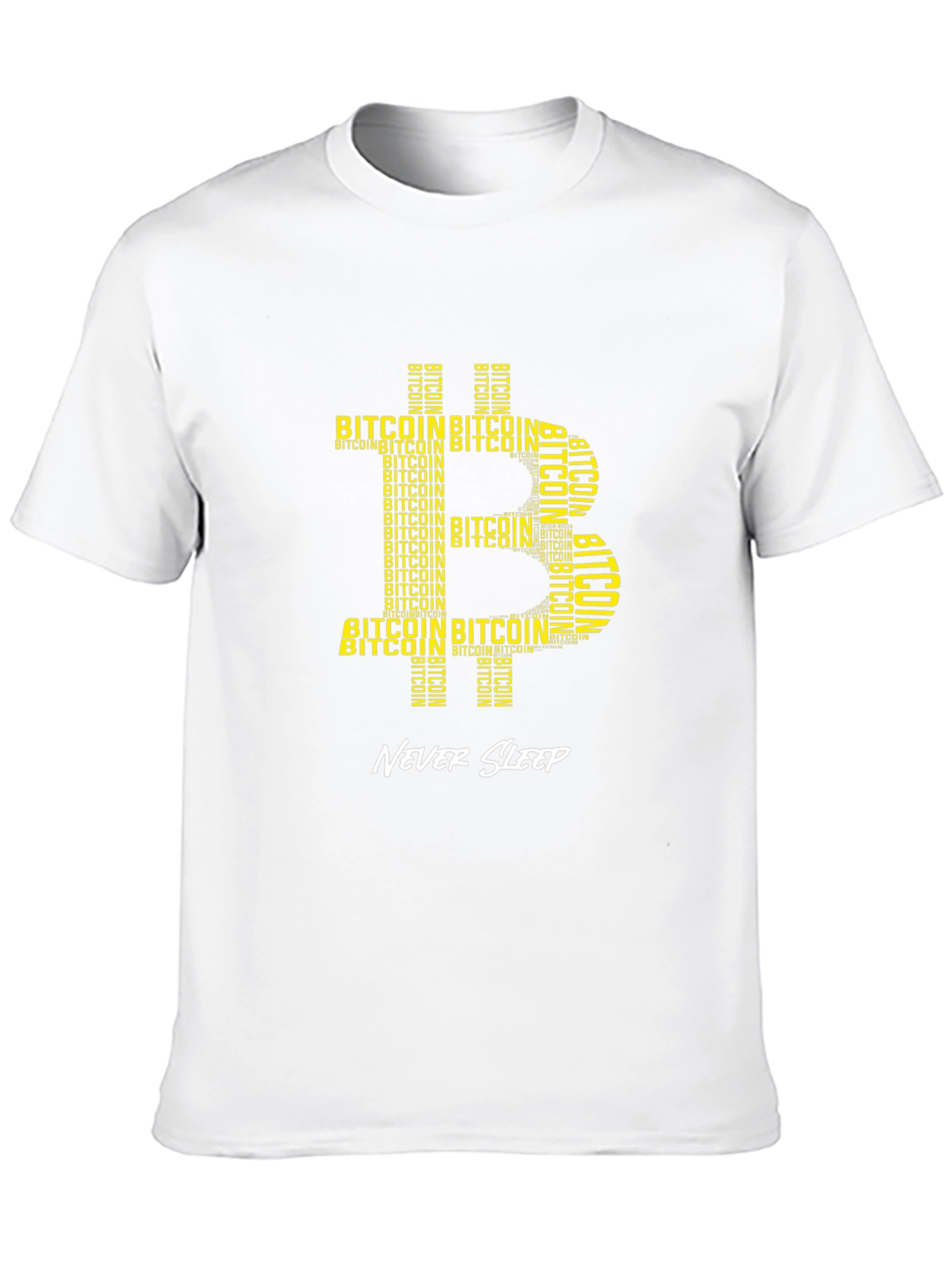 Bitcoin Crypto T-Shirt - Never Sleep