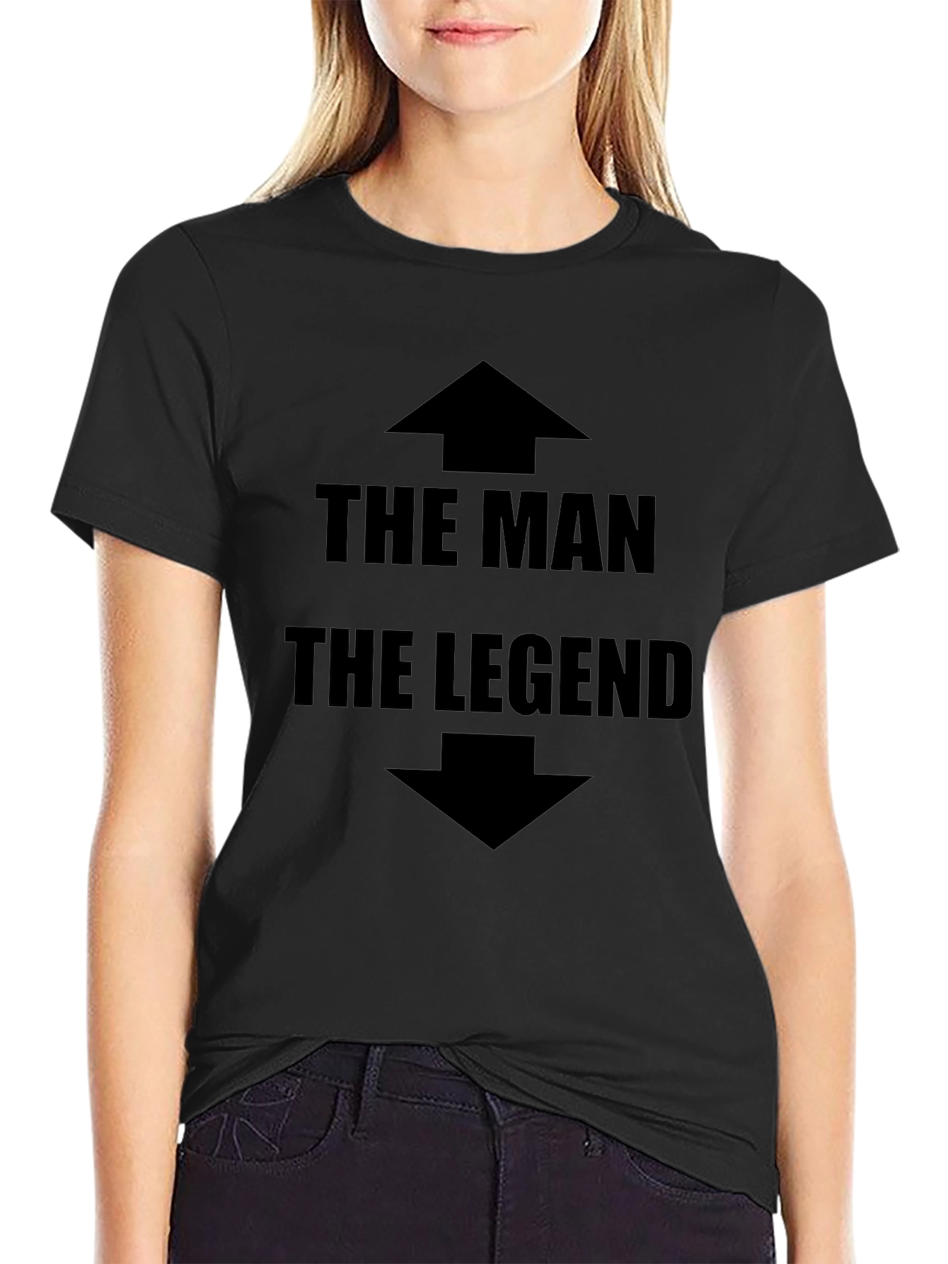 The Man The Legend Graphic Tee - Black