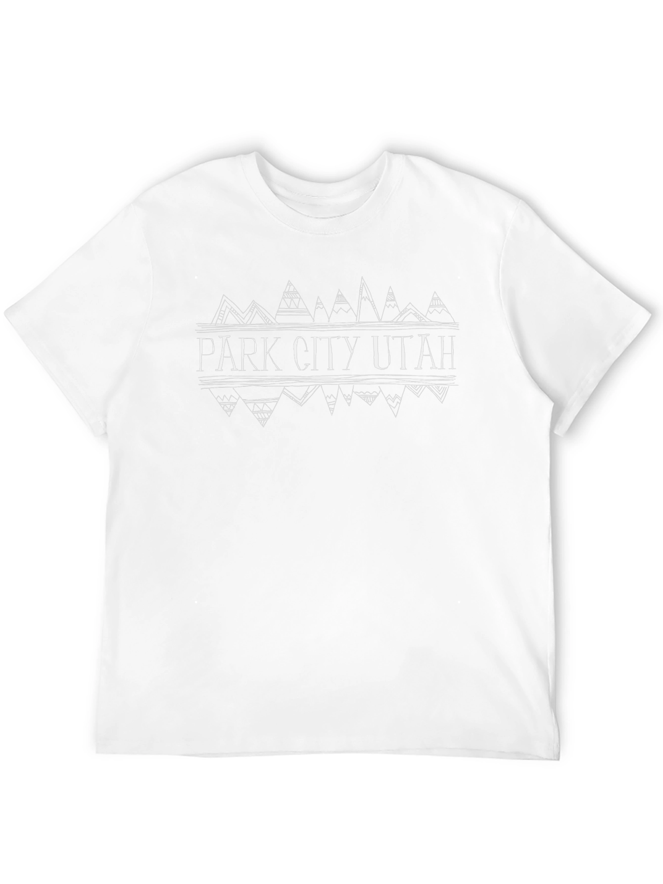 Park City Utah Graphic Tee - Mens Black T-Shirt