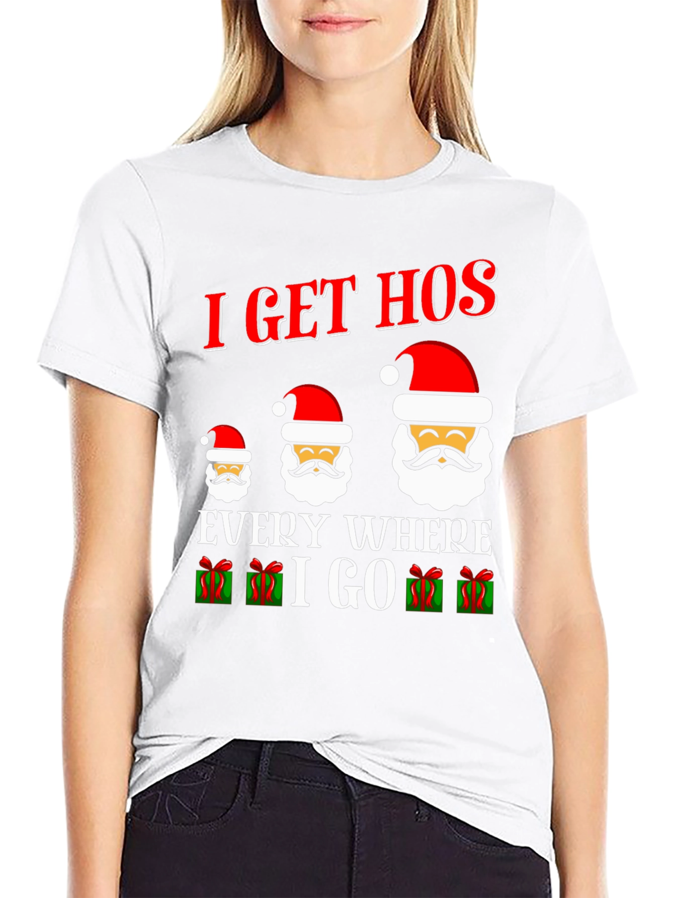 I Get Hos Santa Graphic Tee