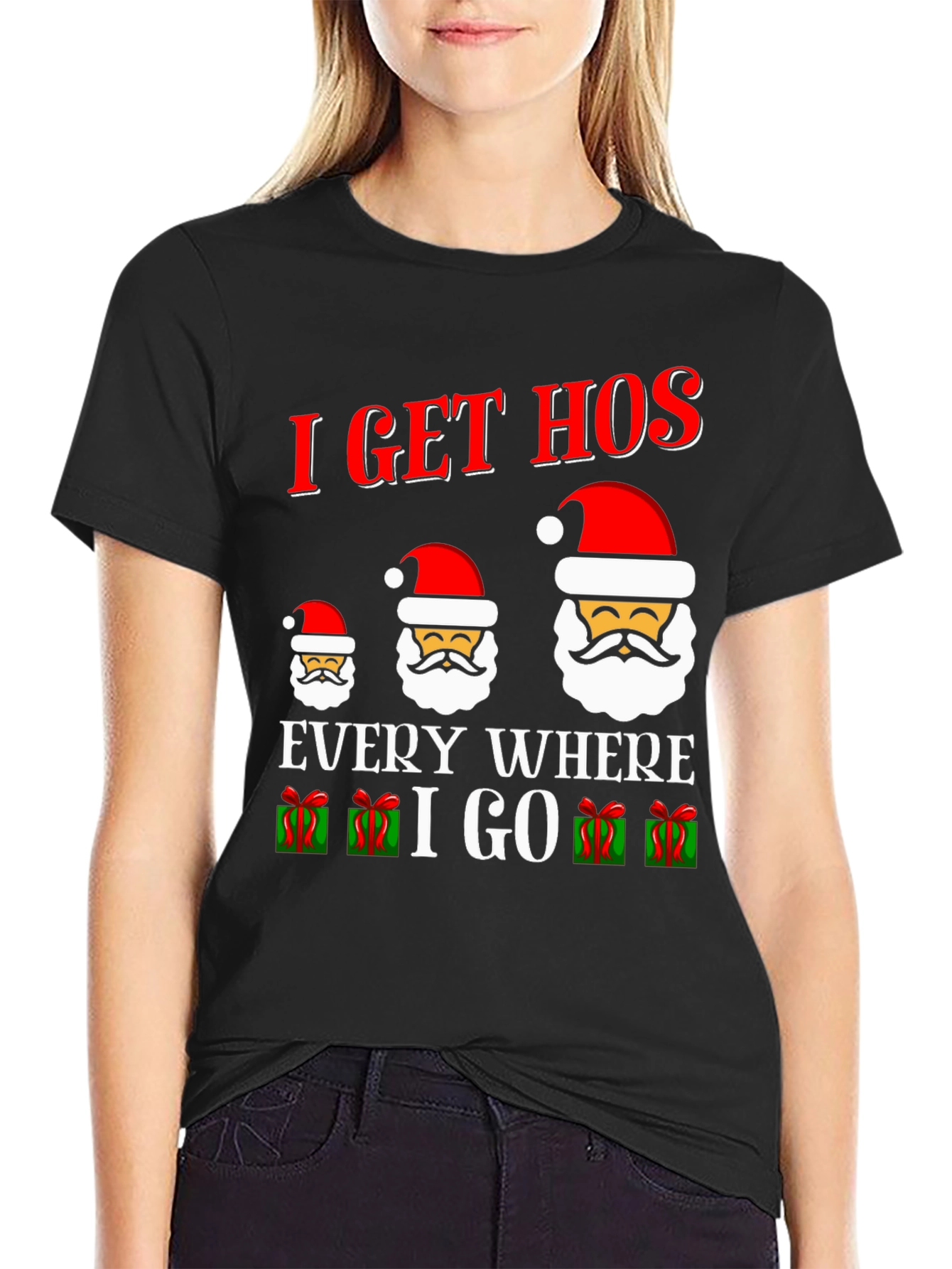 I Get Hos Santa Graphic Tee