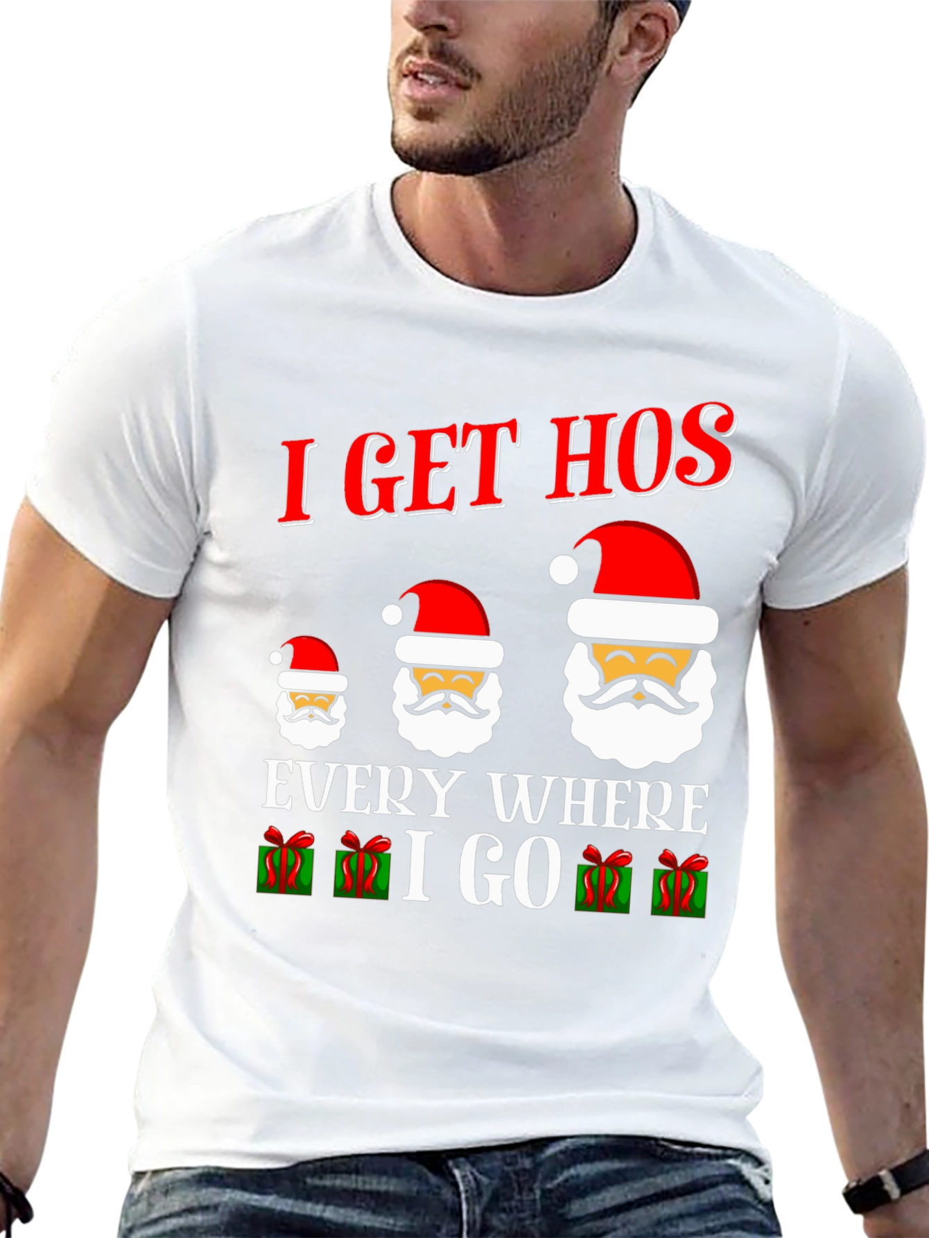 I Get Hos Santa Graphic Tee