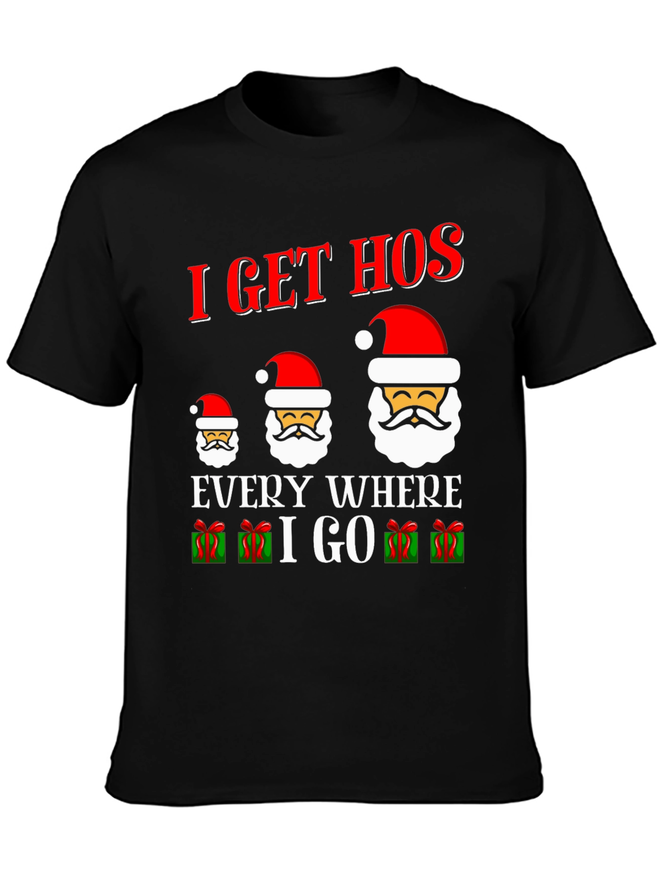I Get Hos Santa Graphic Tee