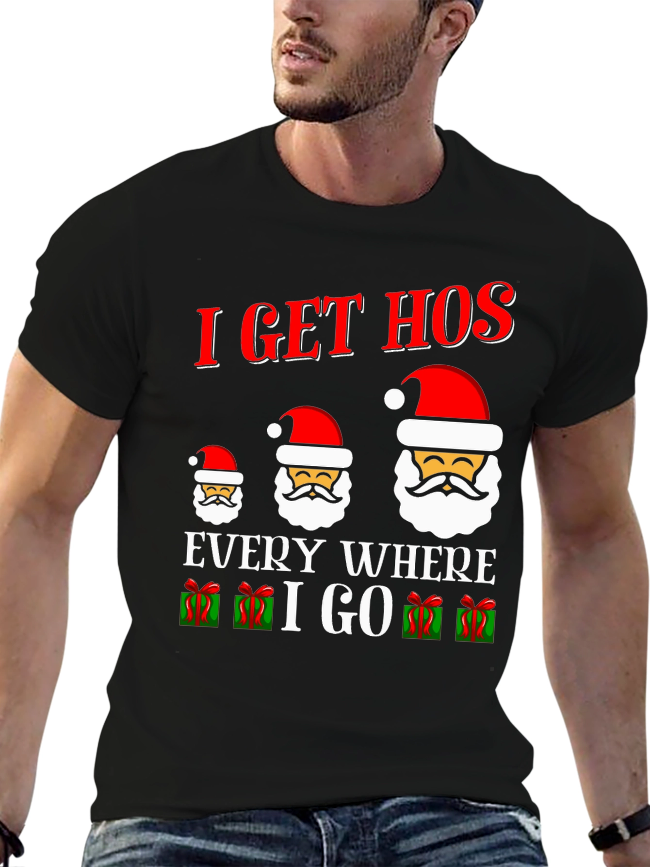 I Get Hos Santa Graphic Tee