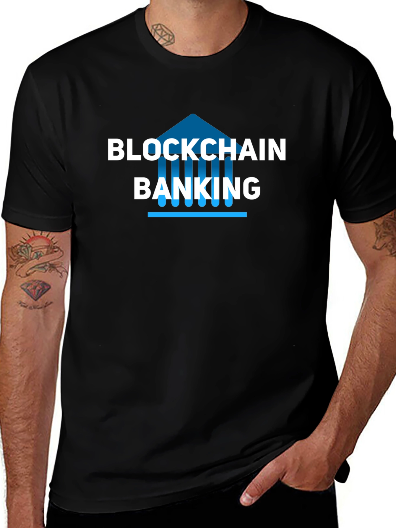 Blockchain Banking Graphic T-Shirt