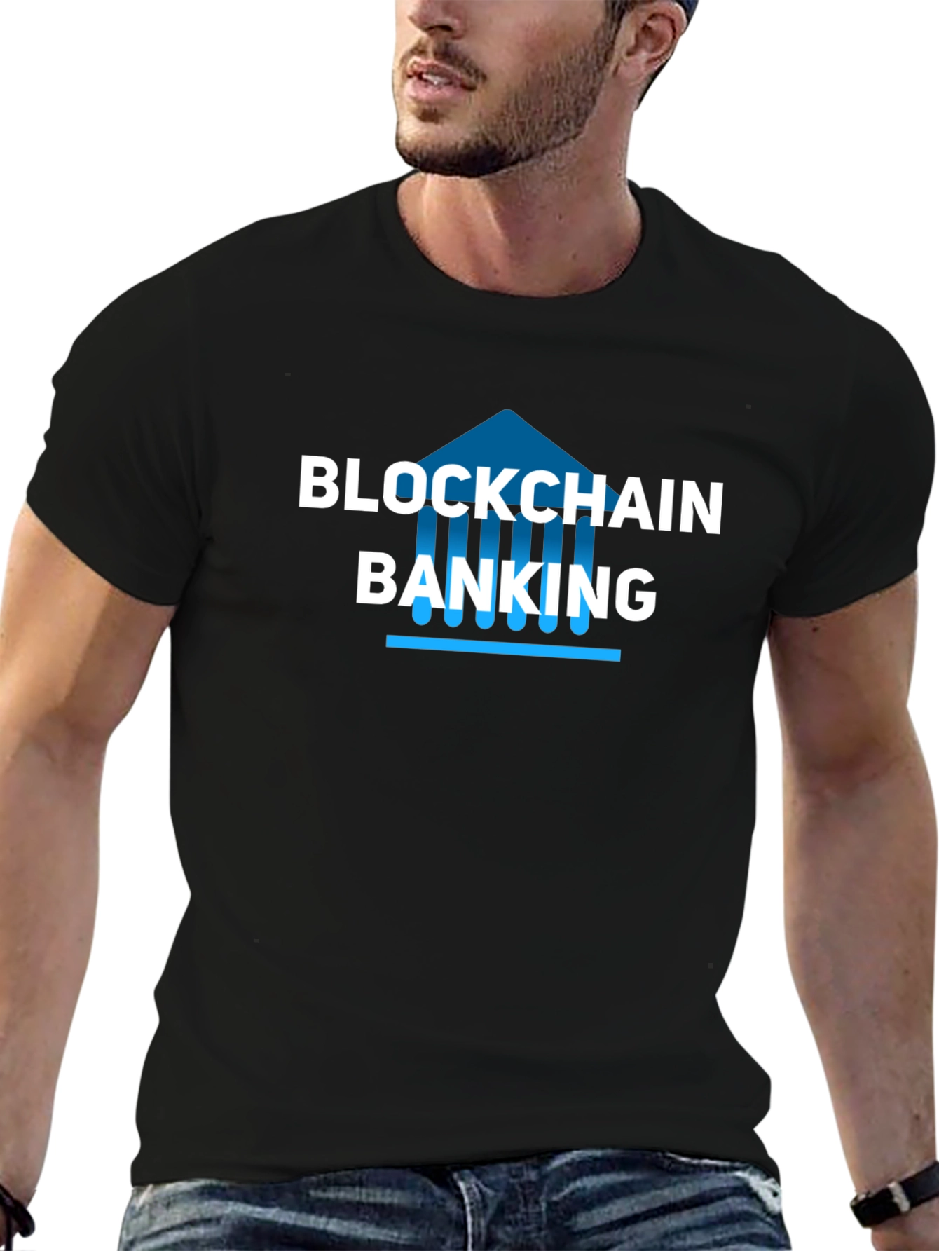 Blockchain Banking Graphic T-Shirt