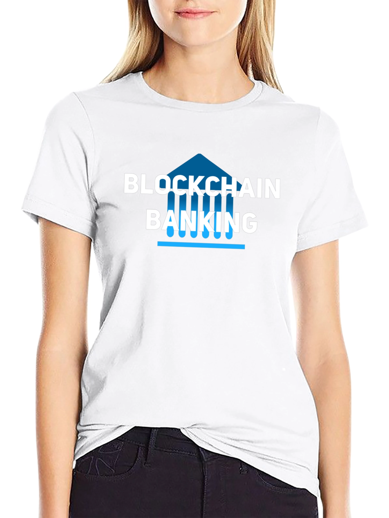 Blockchain Banking Graphic T-Shirt