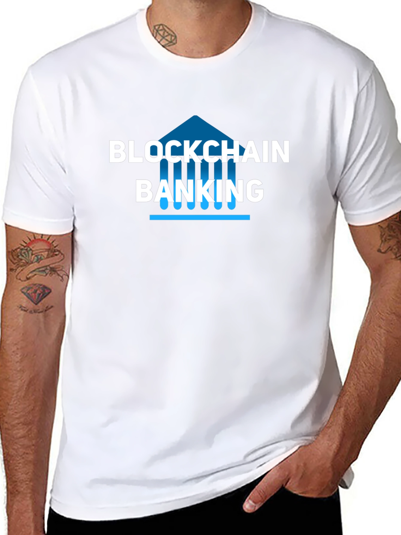 Blockchain Banking Graphic T-Shirt