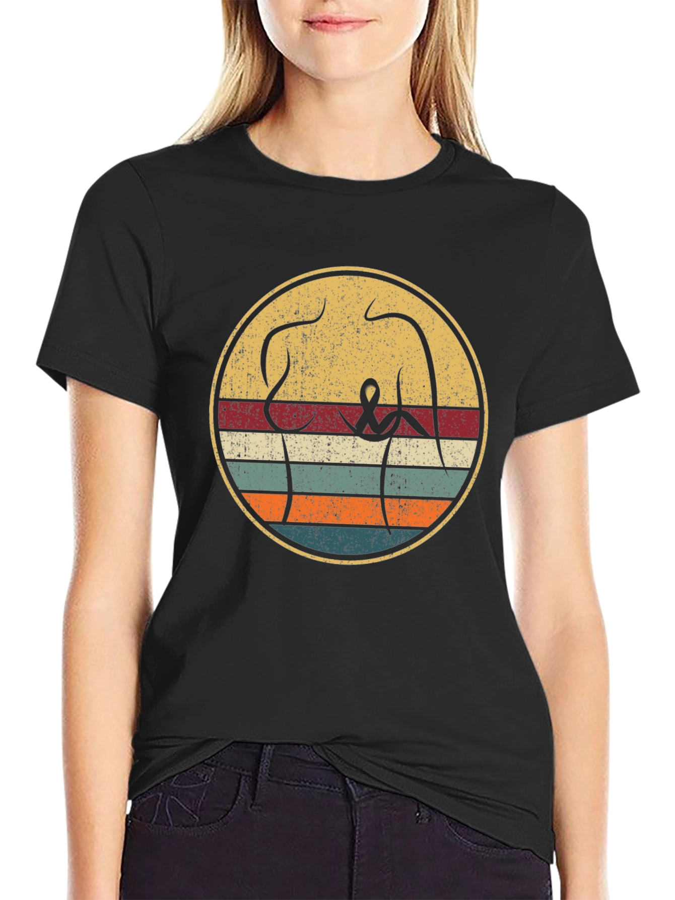 Retro Breast Cancer Awareness T-Shirt
