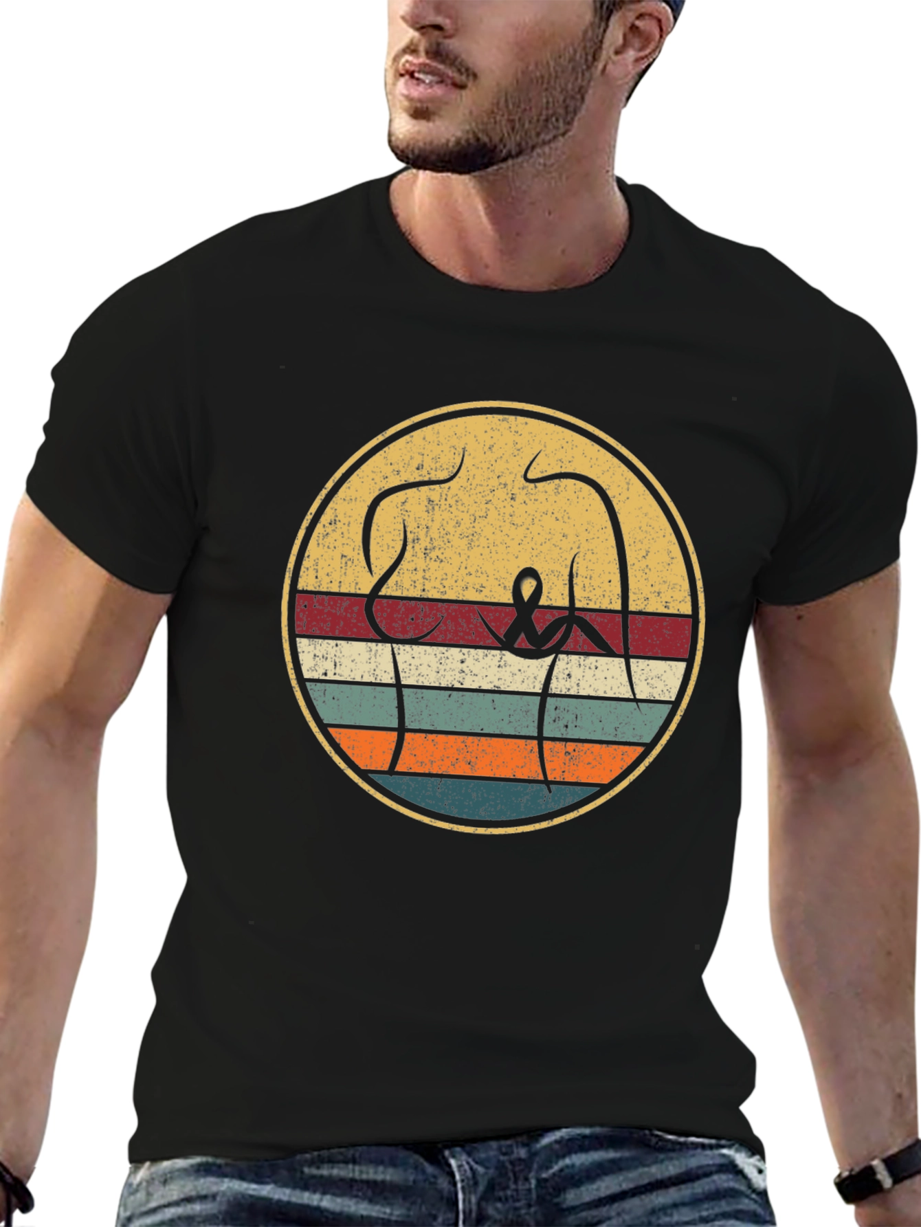 Retro Breast Cancer Awareness T-Shirt