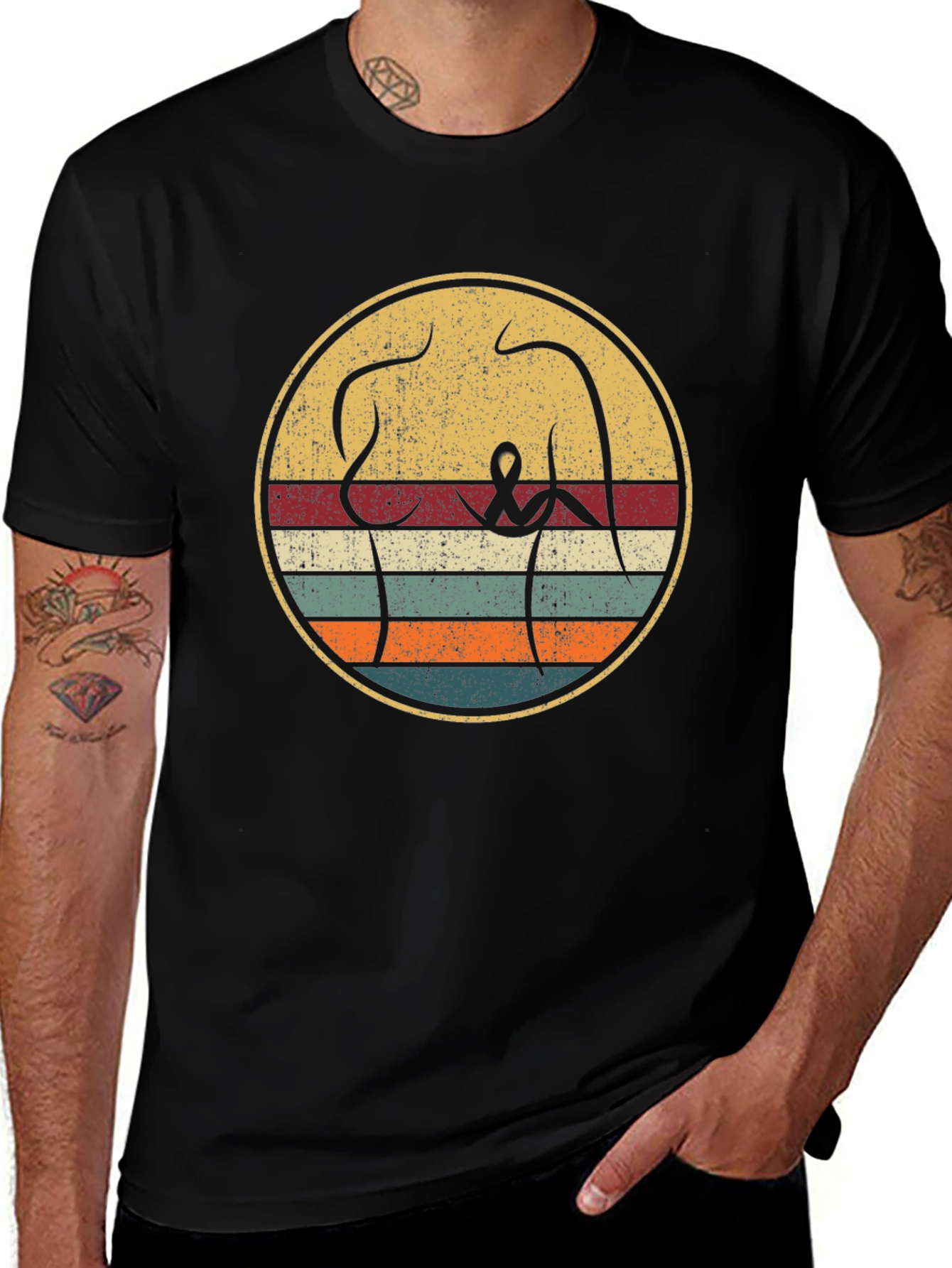 Retro Breast Cancer Awareness T-Shirt