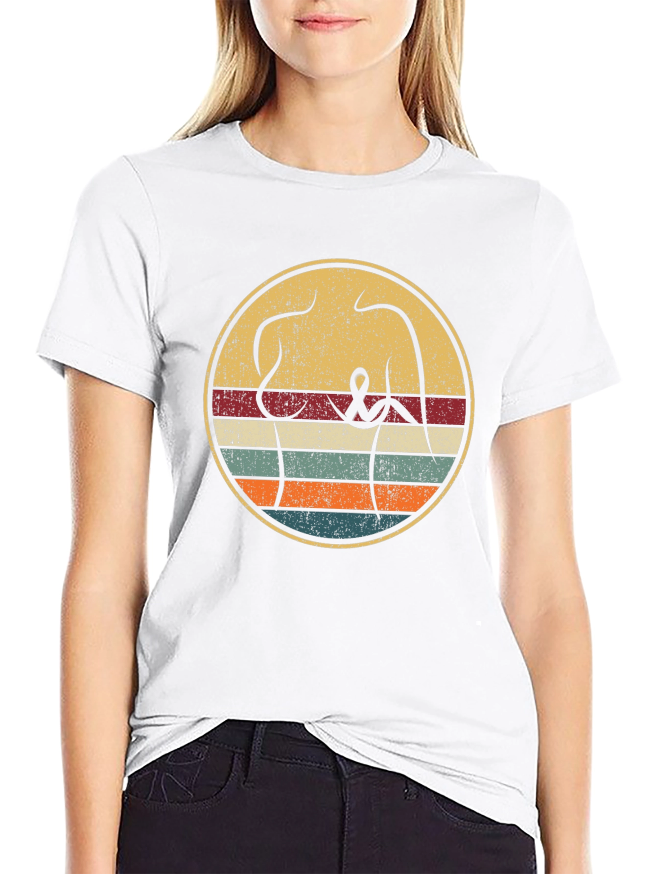 Retro Breast Cancer Awareness T-Shirt