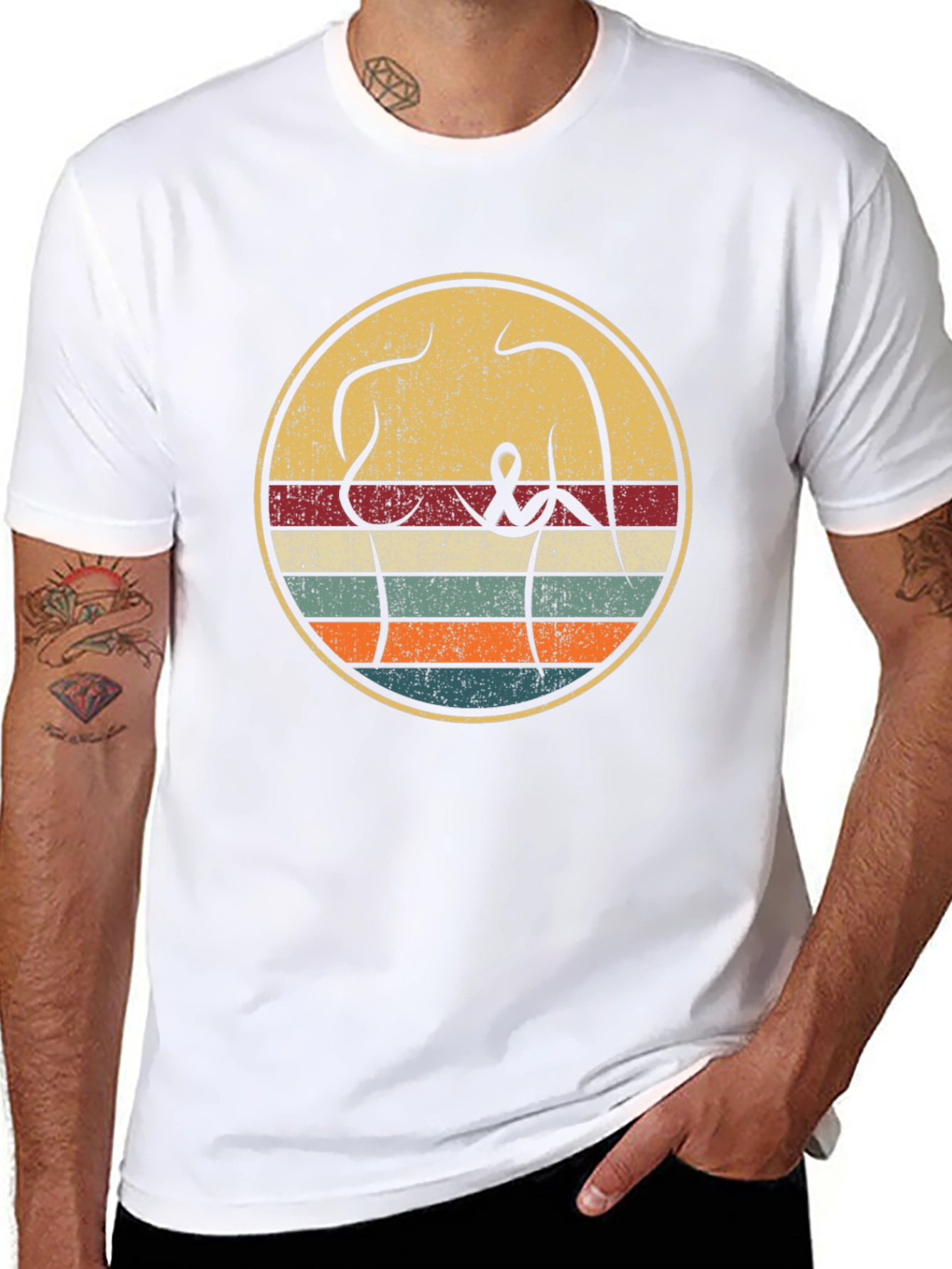 Retro Breast Cancer Awareness T-Shirt