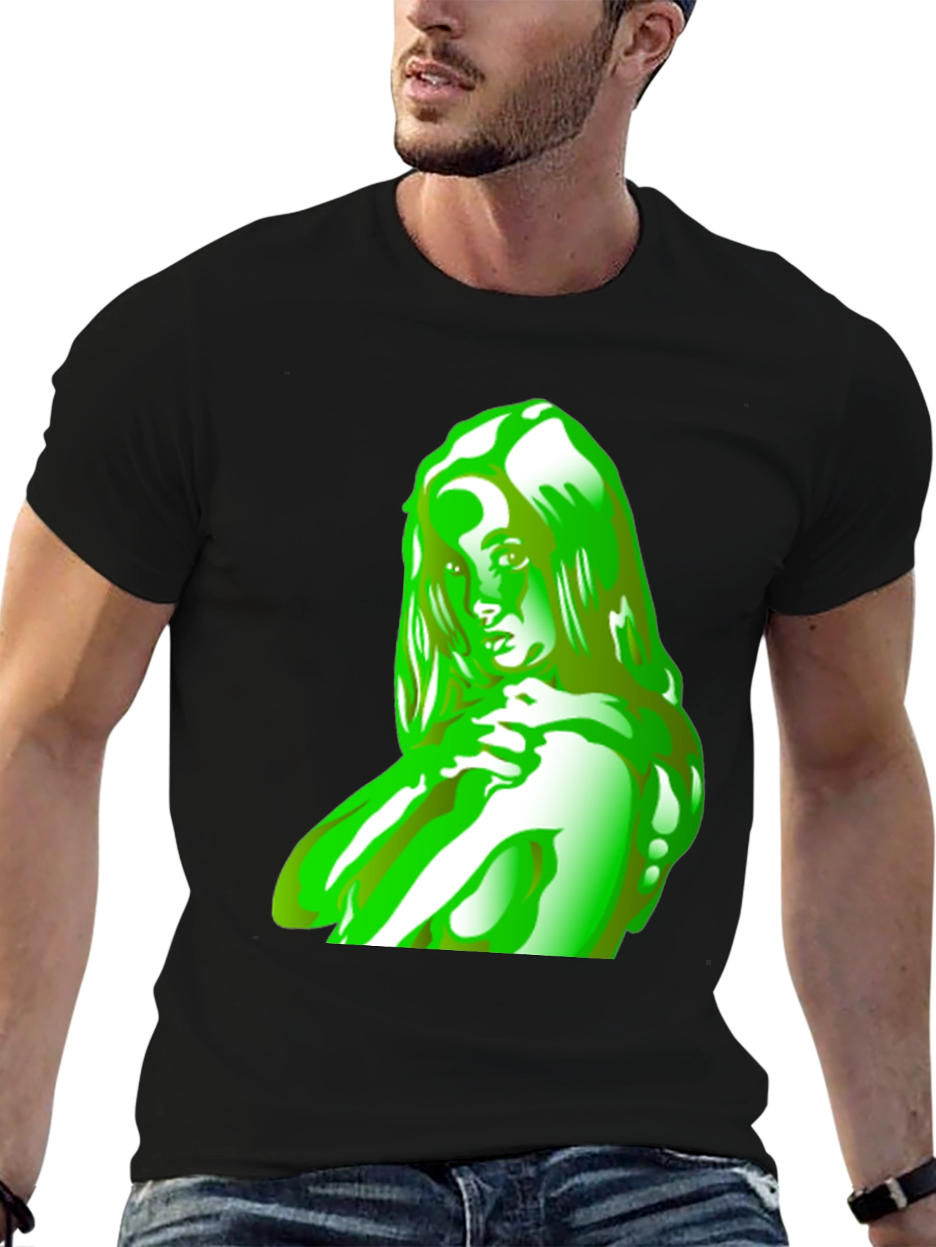 Green Silhouette Graphic Tee
