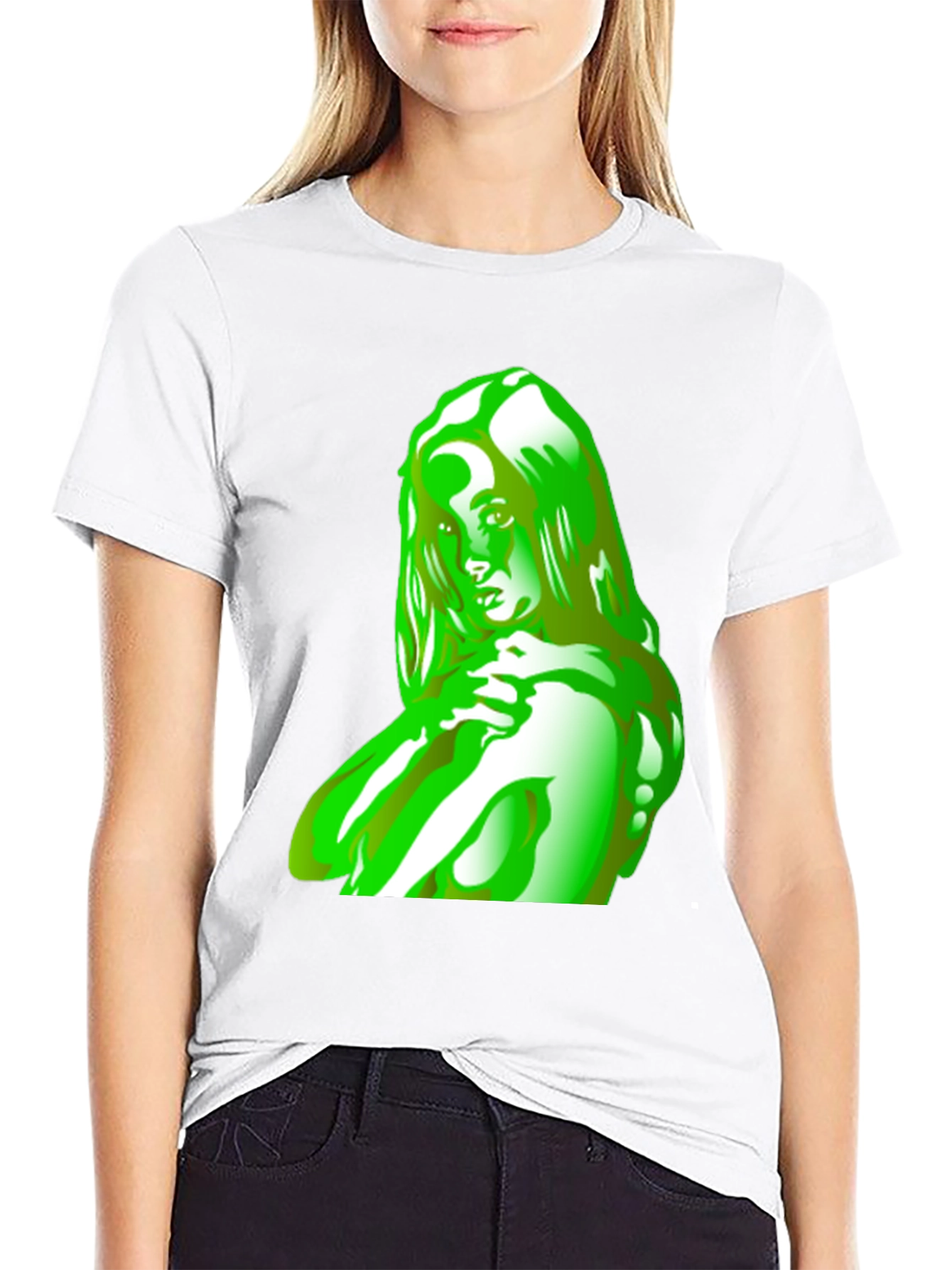 Green Silhouette Graphic Tee