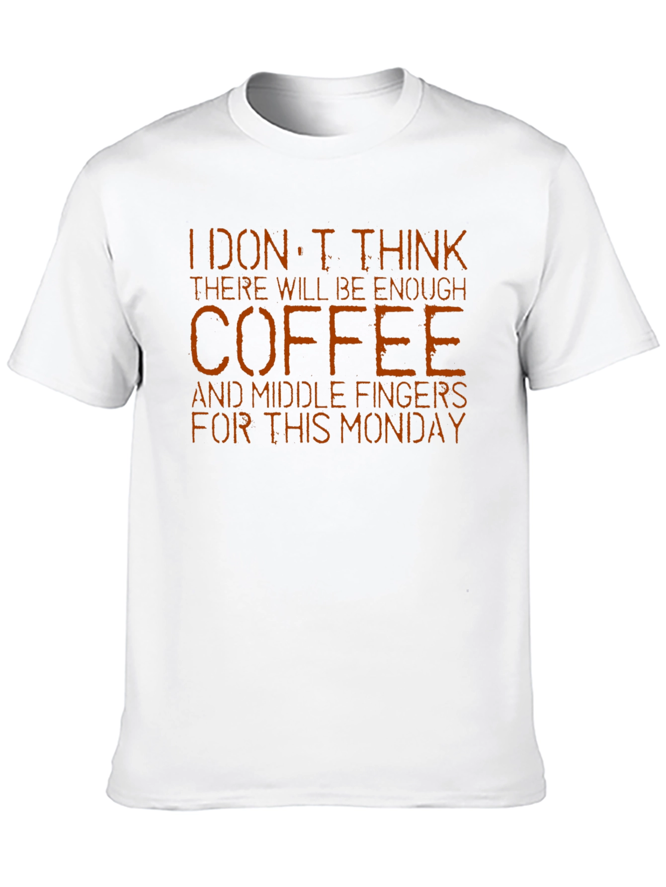 Coffee & Middle Fingers T-Shirt - Monday Mood