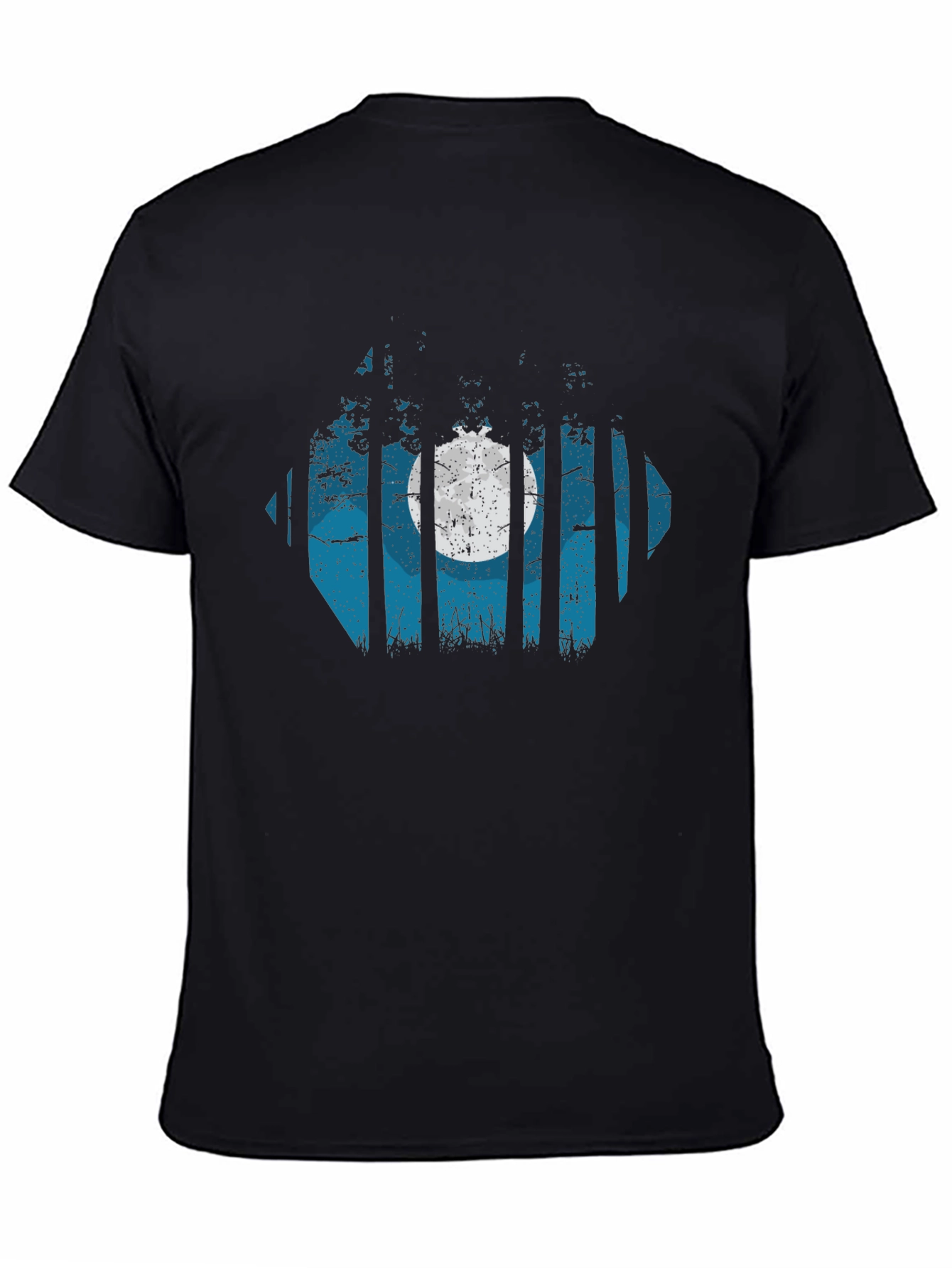 Nature Scene Black Graphic Tee