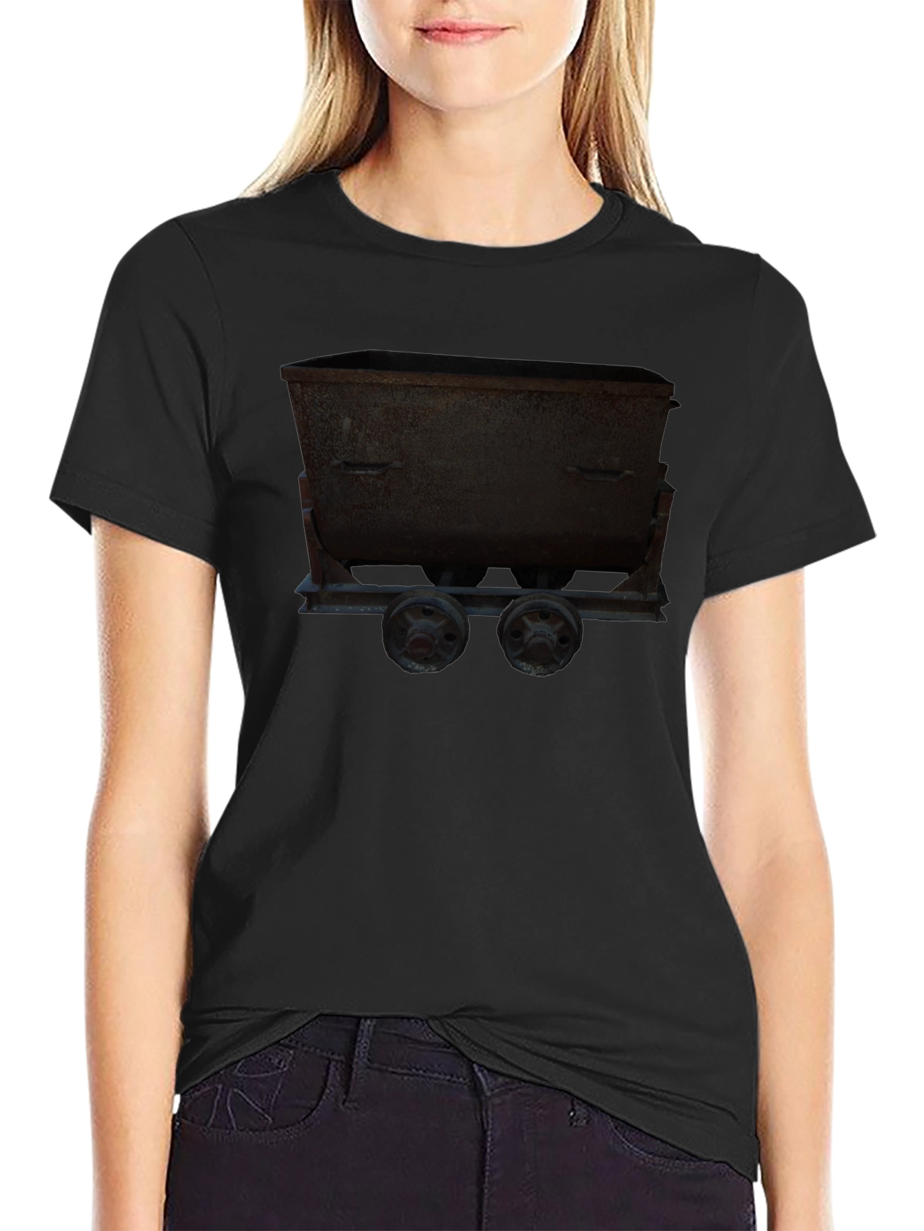 Mining Cart Graphic Tee - Dark