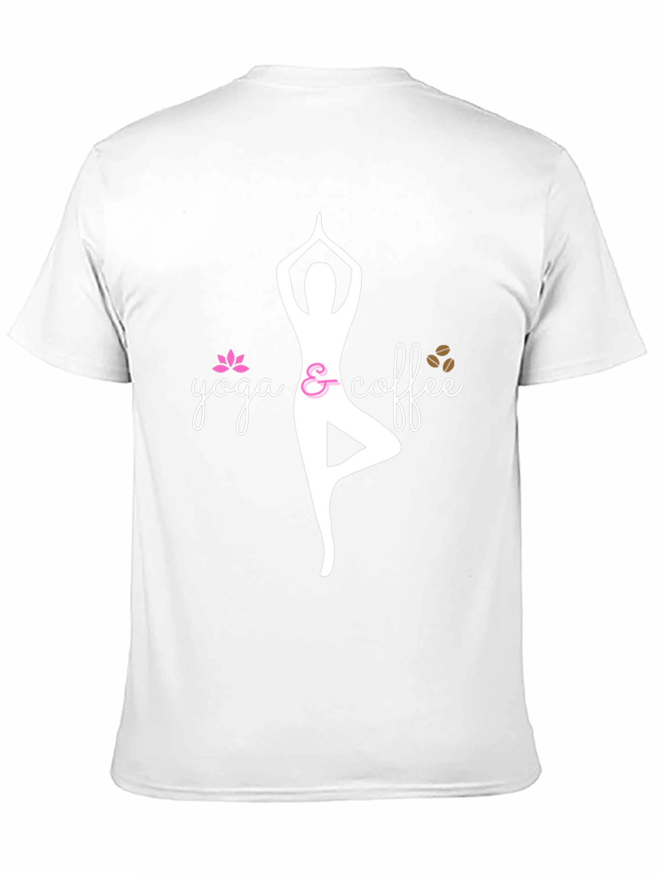 Yoga & Coffee T-Shirt - Relaxed Fit Black Tee