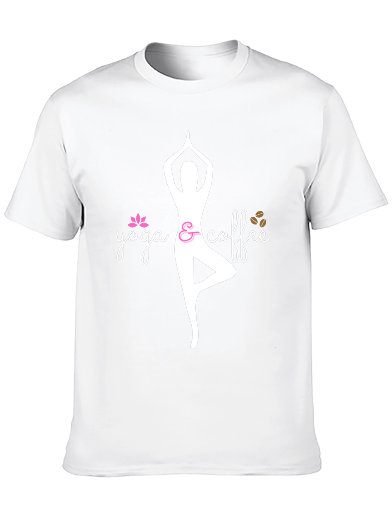 Yoga & Coffee T-Shirt - Relaxed Fit Black Tee